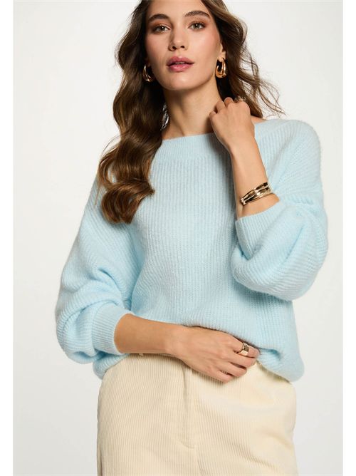 Sweater with a round neckline and wide sleeves MREIN MORGAN DE TOI | MREINEBLEU CIEL