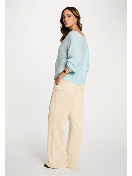 Sweater with a round neckline and wide sleeves MREIN MORGAN DE TOI | MREINEBLEU CIEL