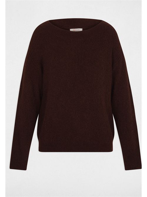 Sweater with a round neckline and wide sleeves MREIN MORGAN DE TOI | MREINEMARRON FONCÉ