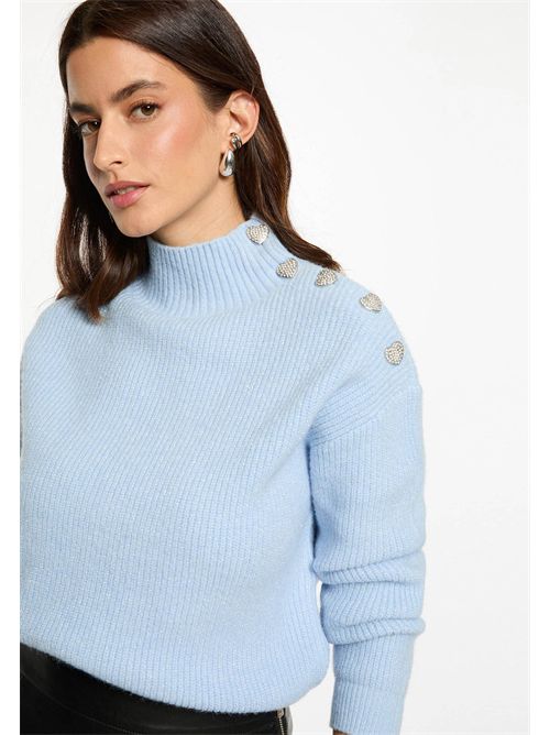 Maglia con bottoni decorativi sulla spalla MSTORI MORGAN DE TOI | MSTORIBLEU CIEL