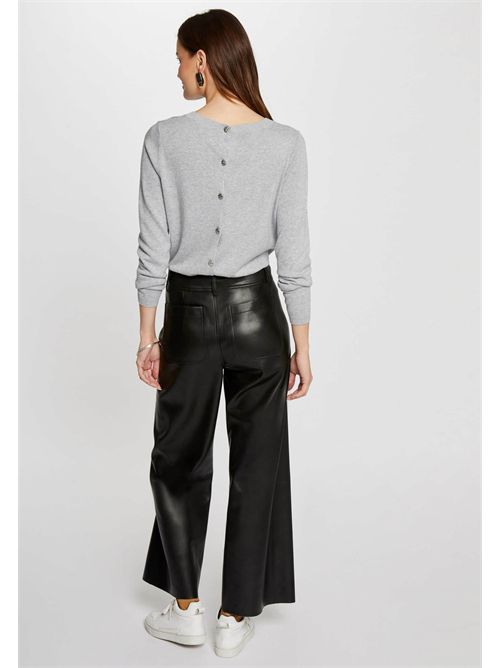 Pantaloni wide leg in ecopelle nera PCHOU - TAGLIE FRANCESI MORGAN DE TOI | PCHOUNOIR