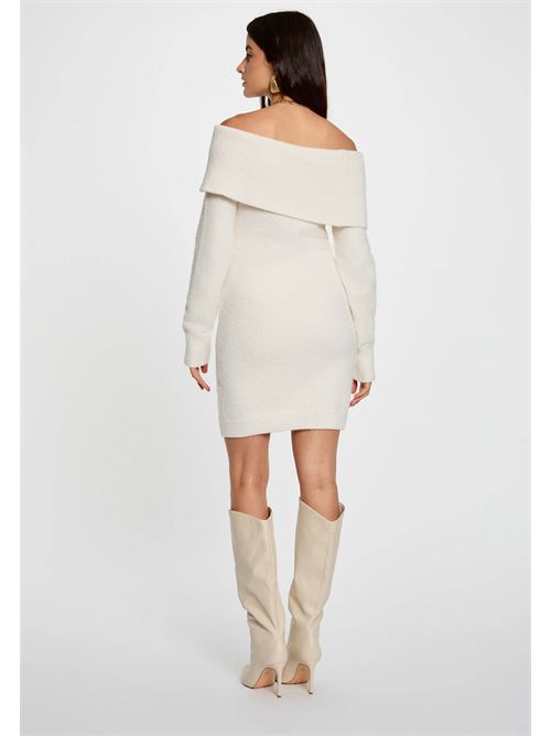 Short dress with exposed shoulders and decorative buttons RMBOGO MORGAN DE TOI | RMBOGOIVOIRE