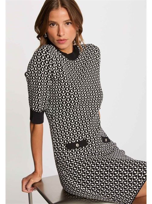 short knitted dress with geometric pattern RMSIXTA MORGAN DE TOI | RMSIXTANOIR