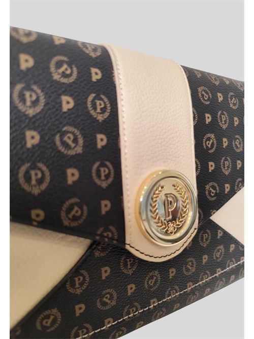 HERITAGE BAG TE8503PP0GQ1100C POLLINI | TE8503PP0GQ1100CPVC NERO -VIT.AVORIO