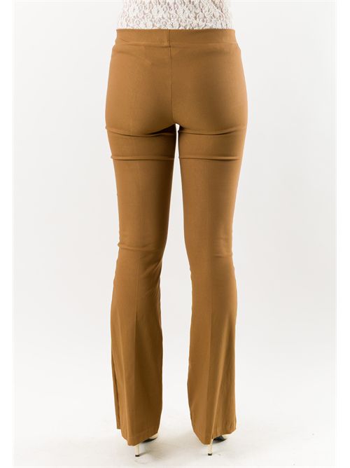 Pantaloni donna flare elasticizzati AI26647 MESANGE | AI26647CAMMELLO