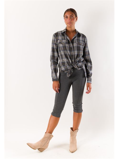 camicia quadro MESANGE | AI26673QUADRO MORO