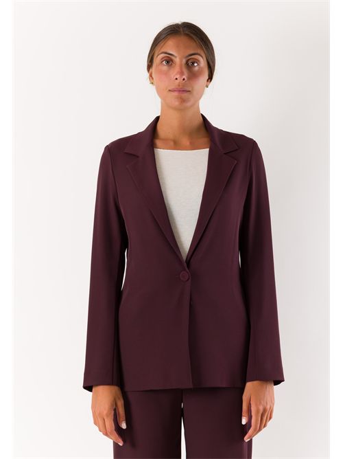 giacca con bottone fod. MESANGE | AI26706BORDEAUX