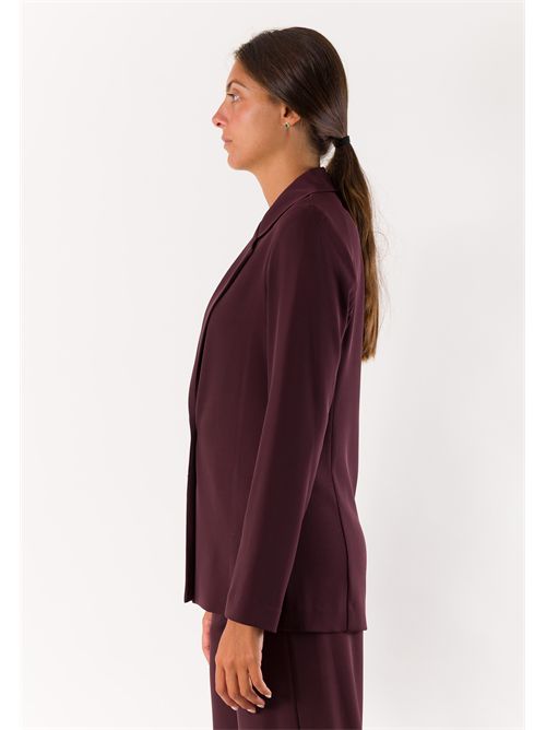 giacca con bottone fod. MESANGE | AI26706BORDEAUX