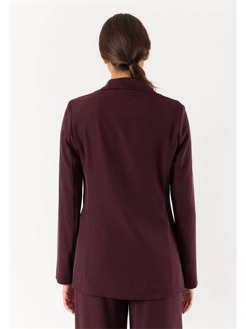 giacca con bottone fod. MESANGE | AI26706BORDEAUX