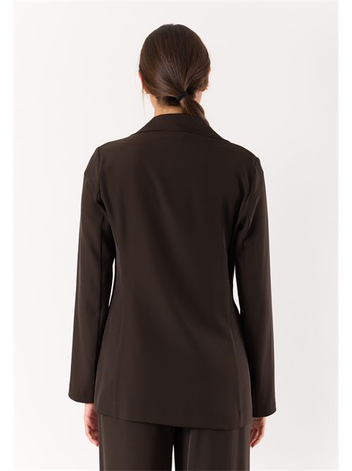 giacca con bottone fod. MESANGE | AI26706MORO
