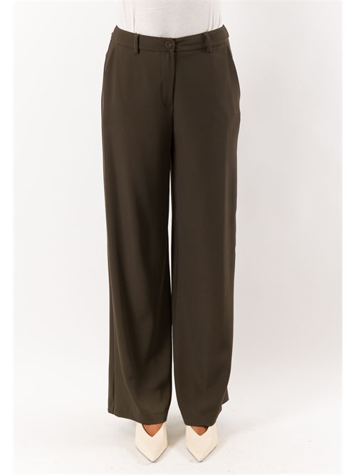 pantalone palazzo bott. MESANGE | AI26707VERDE
