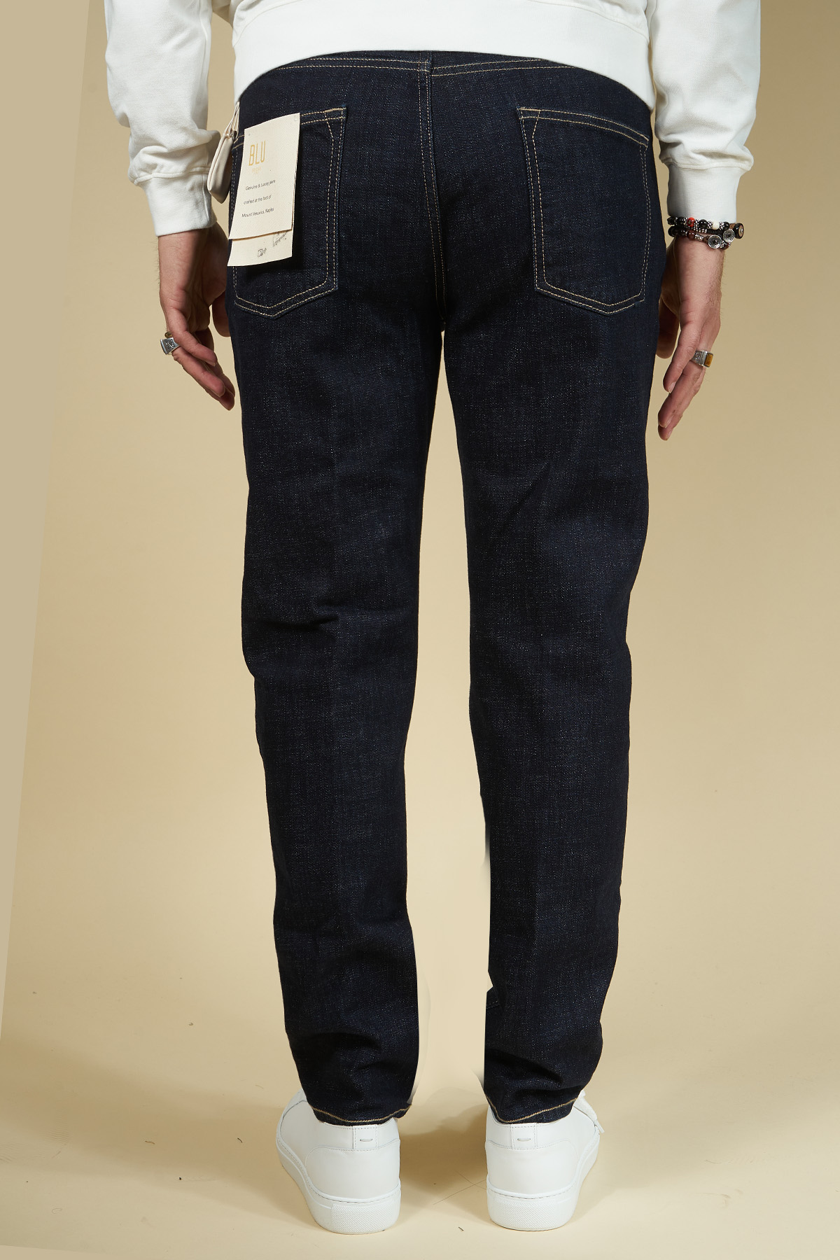 Jeans lavaggio blu scuro in cotone - BRIGLIA 1949 - Nappo Boutique