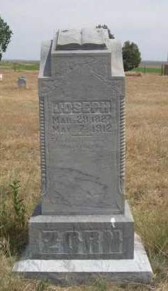 Zorn Joseph Banner County Nebraska Joseph Zorn Nebraska