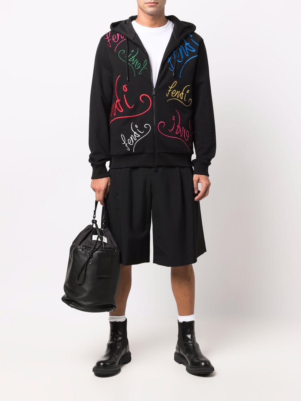felpa fendi nera