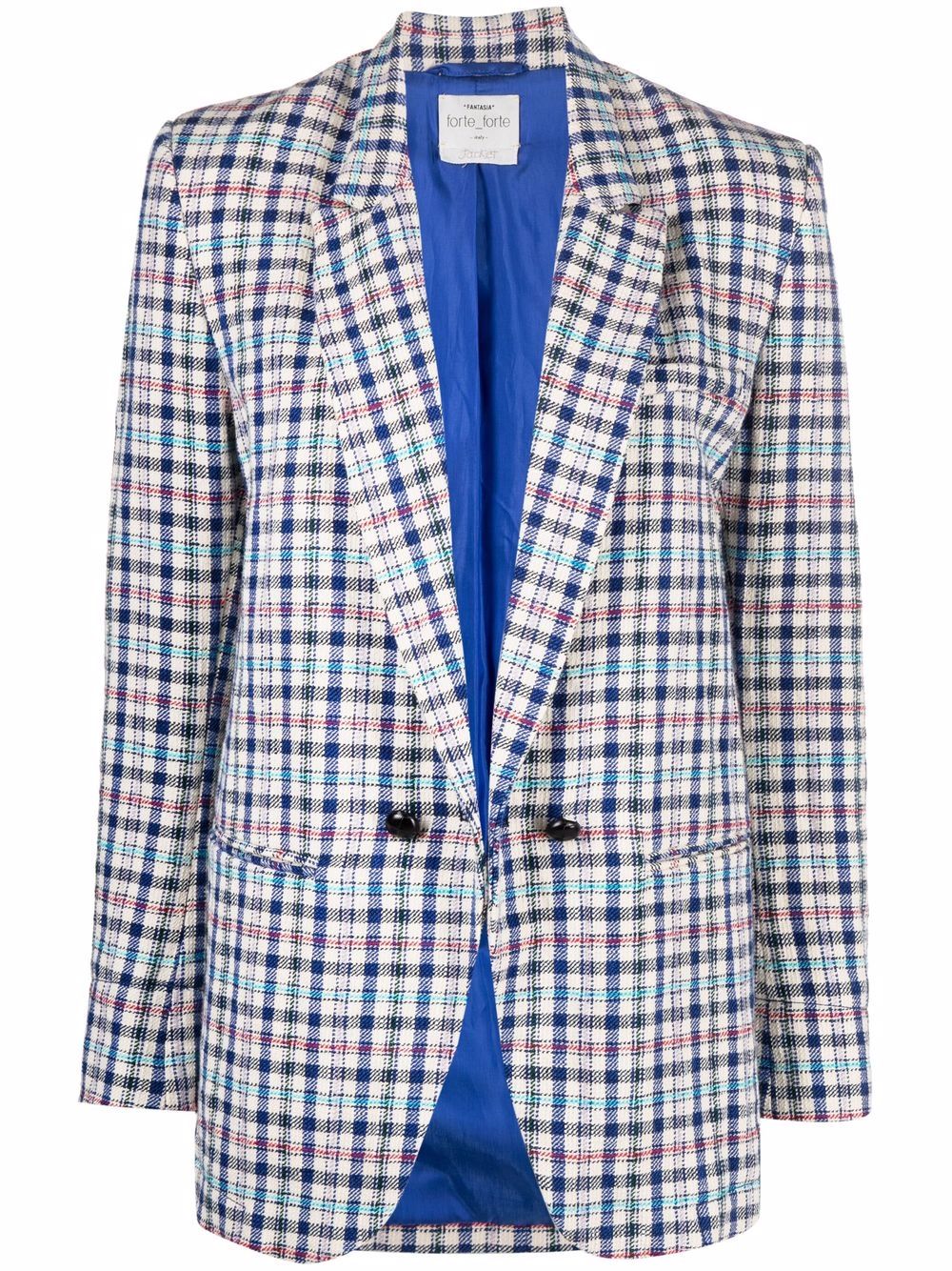 blue white blazer