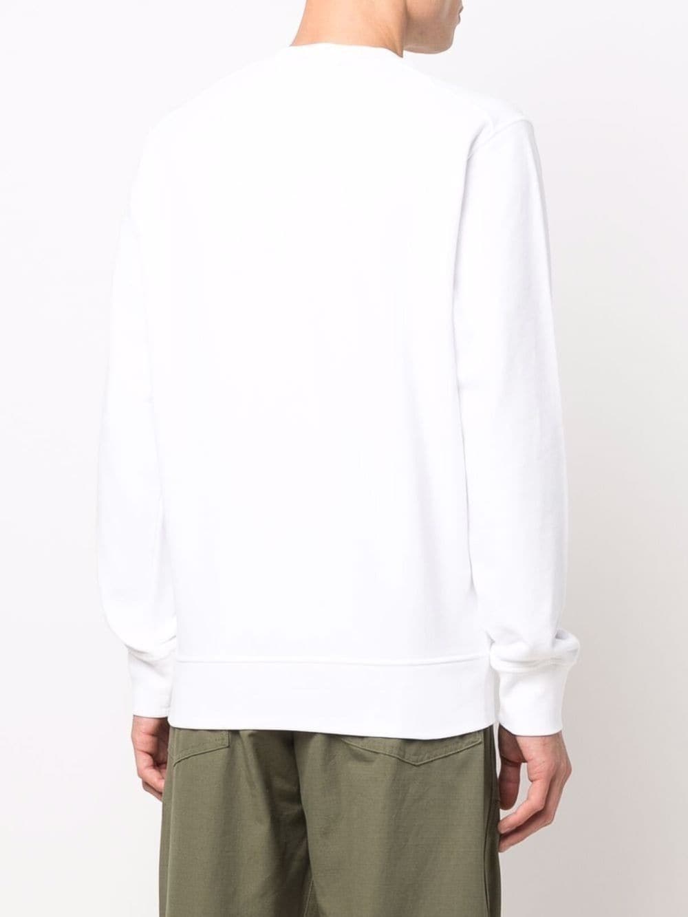 stone island logo patch sweatshirt