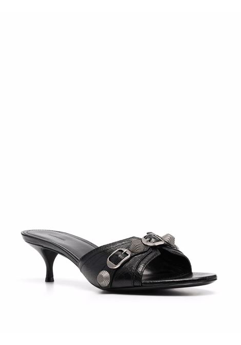 Black lamb leather Cagole M40 Arena sandals   BALENCIAGA | 694350-WAD4E1081