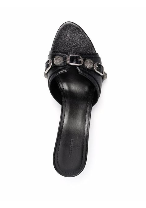 Black lamb leather Cagole M40 Arena sandals   BALENCIAGA | 694350-WAD4E1081