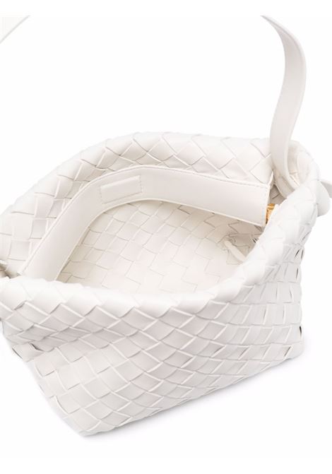 white lamb leather Tie shoulder bag  BOTTEGA VENETA | 690503-V1FG19009