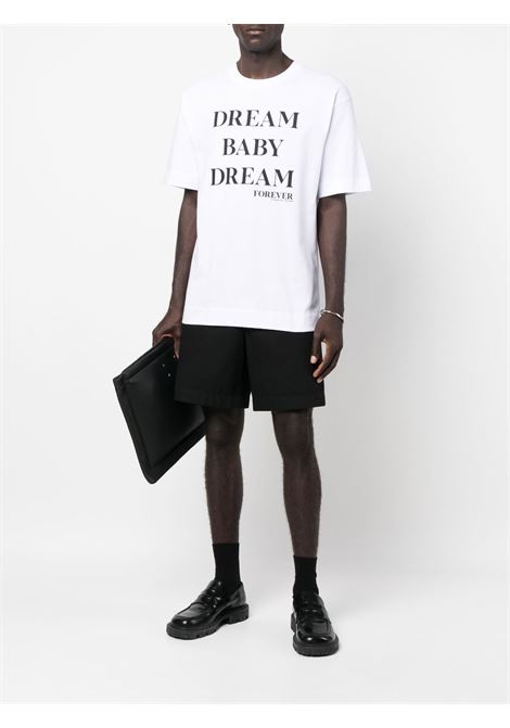 T-shirt a maniche corte Dream Baby Dream in cotone bianco DRIES VAN NOTEN | HELI-222-021173-5605001
