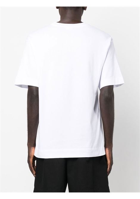 T-shirt a maniche corte Dream Baby Dream in cotone bianco DRIES VAN NOTEN | HELI-222-021173-5605001