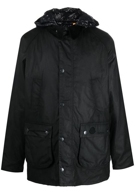 black wax-coated down-feather filling padded jacket  MONCLER 1952 | WIGHT 1A000-34-M2146999