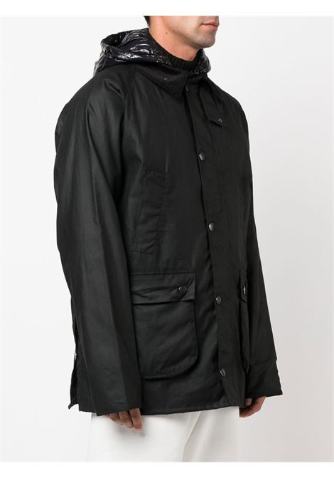 black wax-coated down-feather filling padded jacket  MONCLER 1952 | WIGHT 1A000-34-M2146999