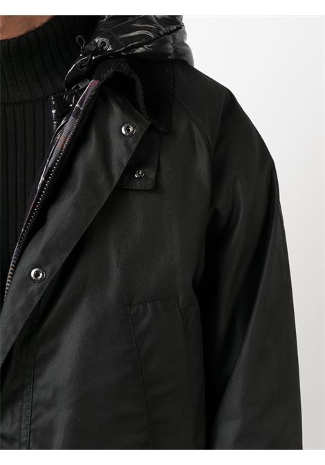 black wax-coated down-feather filling padded jacket  MONCLER 1952 | WIGHT 1A000-34-M2146999