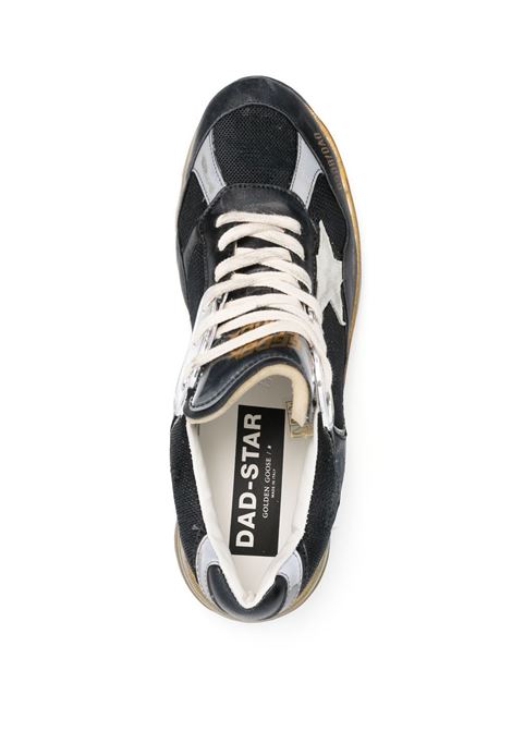 sneakers stringate in pelle di vitello nera con effetto invecchiato GOLDEN GOOSE | GMF00199-F00327090282