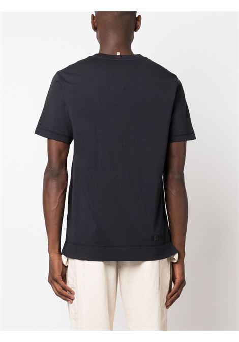 navy blue cotton Mountain logo-print T-Shirt  MONCLER GRENOBLE | 8C000-03-83927773