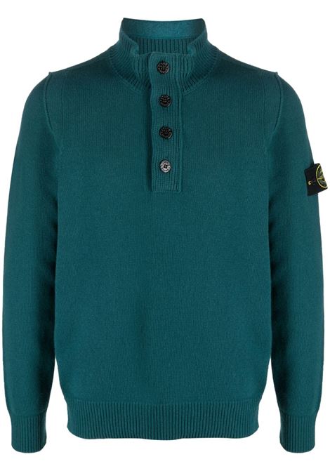 Pullover Stone Island Maglione Verde Sweatshirt Maglioncino Stone