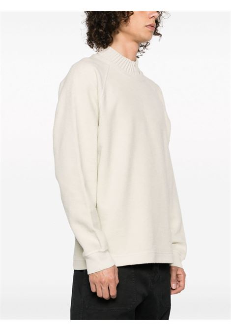 Maglia ecrù in lana vergine e tessuto felpato STONE ISLAND | 791560954V0097