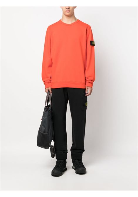 pantaloni sportivi neri in cotone con vita elasticizzata e coulisse STONE ISLAND | 791562620V0029