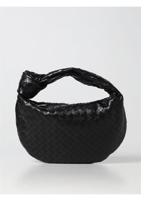 black Teen Jodie intrecciato lambskin leather shoulder bag BOTTEGA VENETA | 690225-VCPP08425