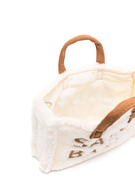 Borsa per telefono in tessuto teddy panna MC2 | PHONE BAG-TEDDY LOGO10 EMB