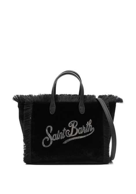 Borsa Mini Vanity in velluto nero MC2 | VANITY MINI W-VELVET STRASS LOGO00