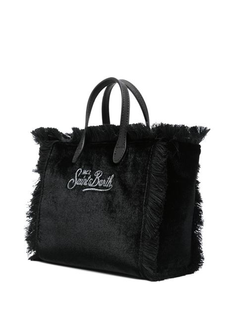 Borsa Mini Vanity in velluto nero MC2 | VANITY MINI W-VELVET STRASS LOGO00