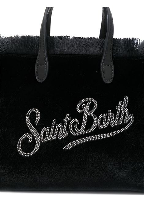 Borsa Mini Vanity in velluto nero MC2 | VANITY MINI W-VELVET STRASS LOGO00