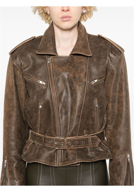 Giubbino pelle marrone R13 | R13WR323R434A