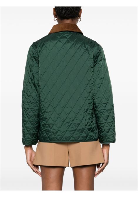 Forest green diamond quilted down jacket  SPORTY & RICH | JA019506205GR10