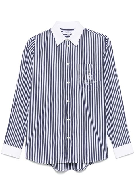 Blue striped cotton shirt  SPORTY & RICH | SI019511205ST41