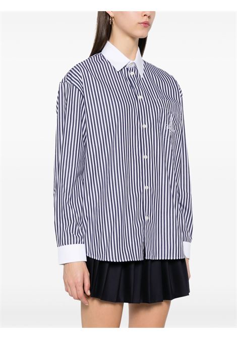 Blue striped cotton shirt  SPORTY & RICH | SI019511205ST41