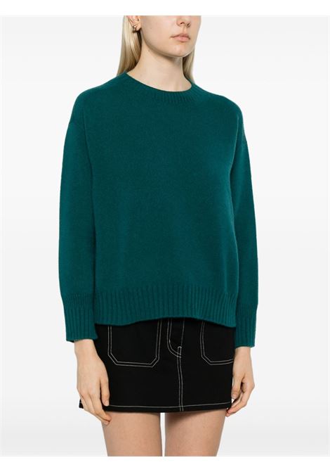 Dark green merino wool and cashmere blend sweater VANISE' | V34512-SANDYPAVONE