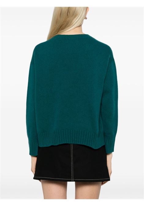 Dark green merino wool and cashmere blend sweater VANISE' | V34512-SANDYPAVONE