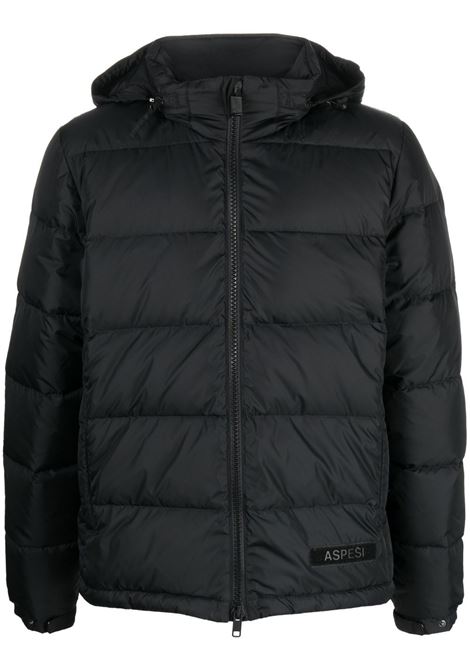 Black nylon down jacket ASPESI | I018-V00685241