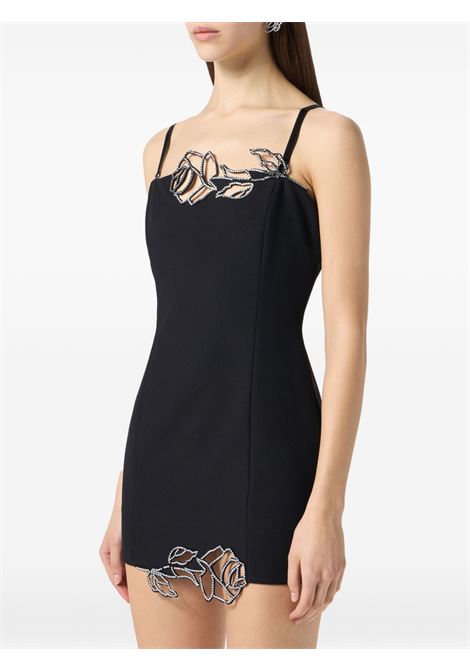 Black viscose cadi mini dress BLUMARINE | 2A684AN0990