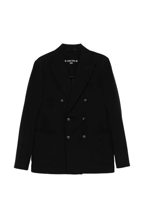 Black double-breasted jacket CIRCOLO 1901 | CN50583950