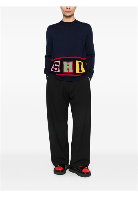 Maglione nero con intarsio COMME DES GARCONS SHIRT | FP-N001-W252