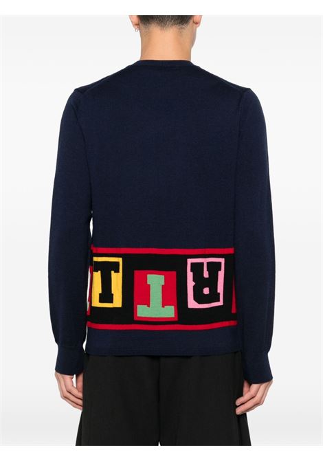 Maglione nero con intarsio COMME DES GARCONS SHIRT | FP-N001-W252