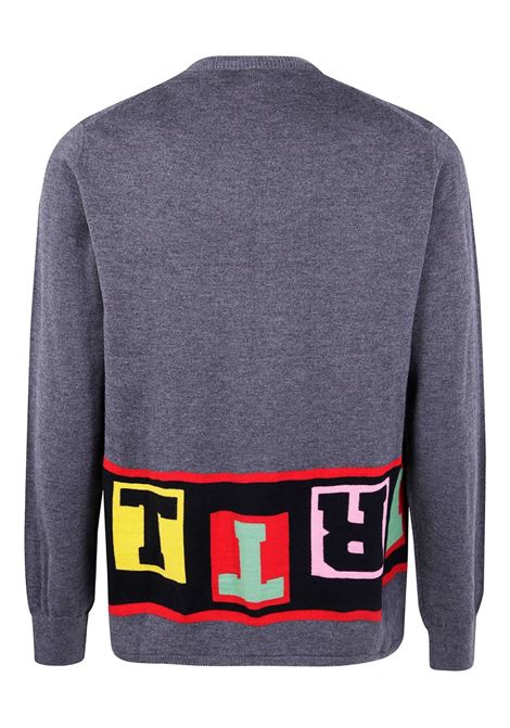 Maglione grigio medio con intarsio COMME DES GARCONS SHIRT | FP-N001-W253